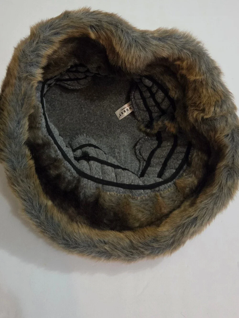 Parkhurst Brown Faux Fur Bucket Hat